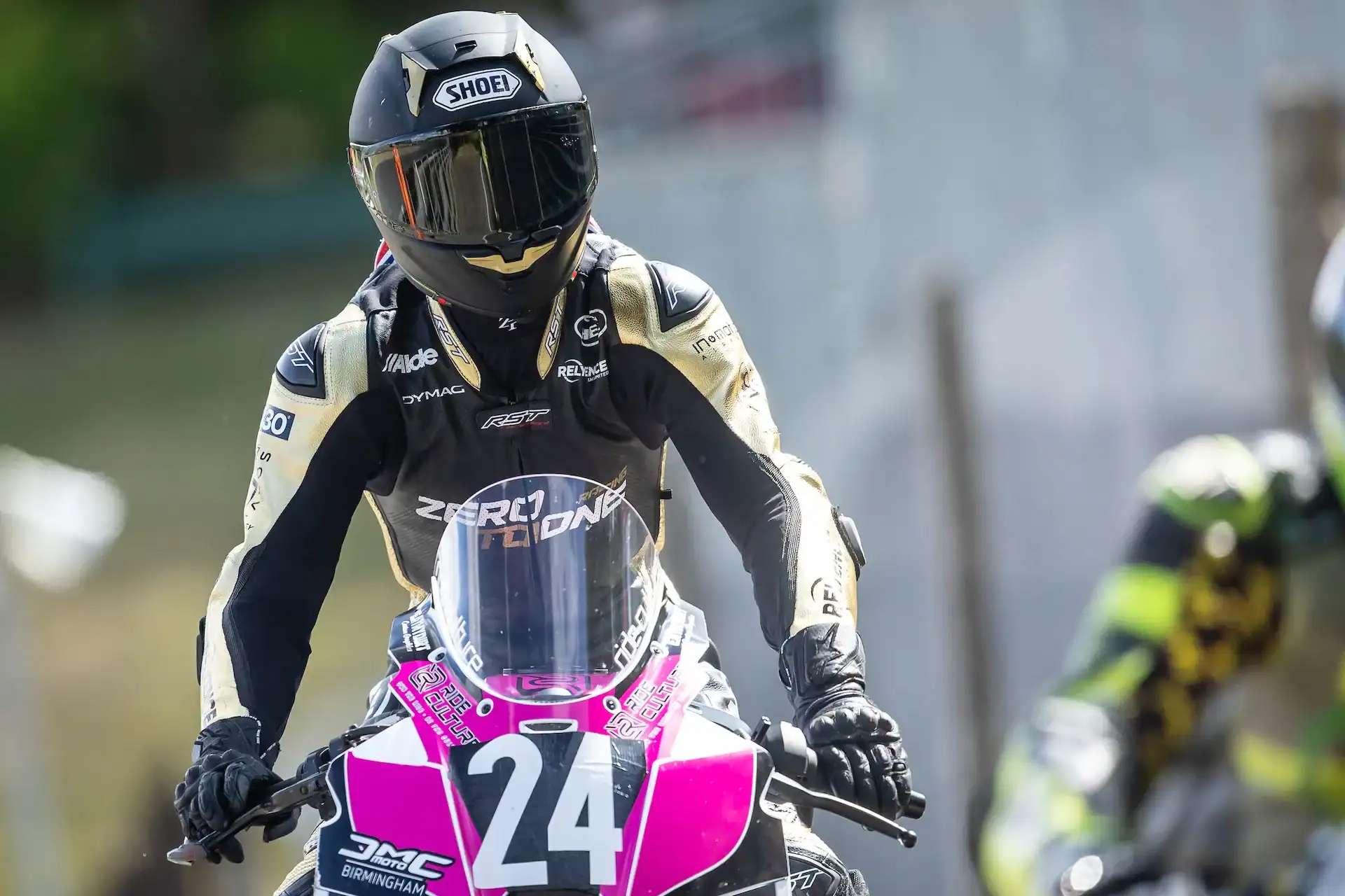 Evan Brailsford riding the Ride Culture Racing KTM 990RCR at Cadwell Park